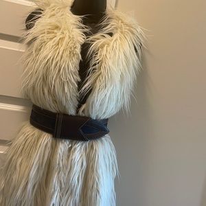 Christian Dior Suede and Leather Belt